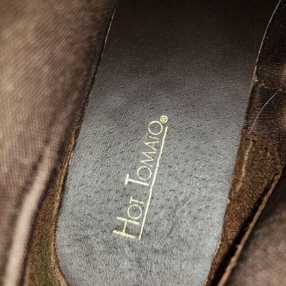 Hot Tomato Sz 10M Elk River Brown Fringe Women's Faux Suede Boots - Picture 13 of 13